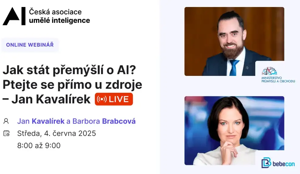 Webinář: vše co chcete vědět o AI v ČR 4.6.2025
