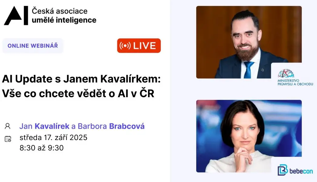 Webinář: vše co chcete vědět o AI v ČR 17.9.2025