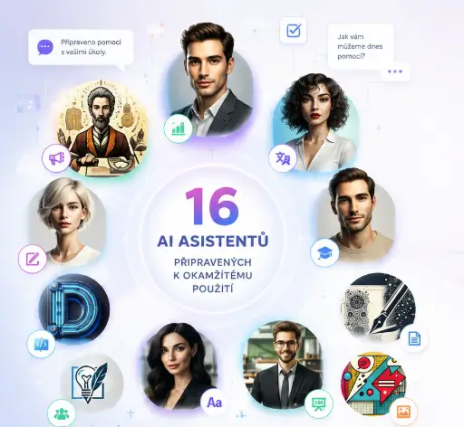 16 asistentů k okamžitému použití